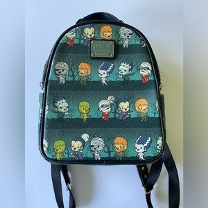 Loungefly Universal Monsters mini backpack with wallet